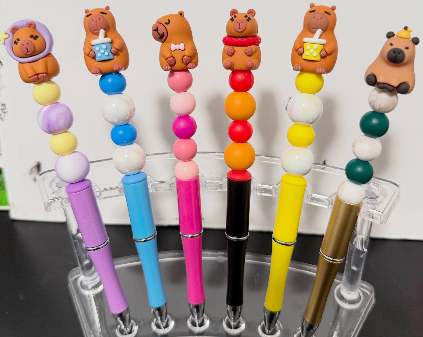 Capybara Beaded Pens