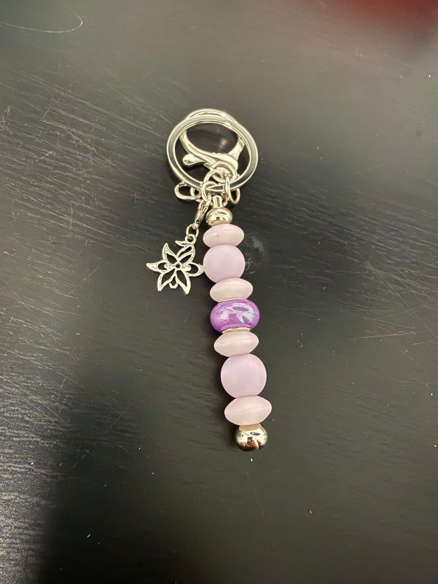 Purple Sloth Phone Chain and Matching Keychain