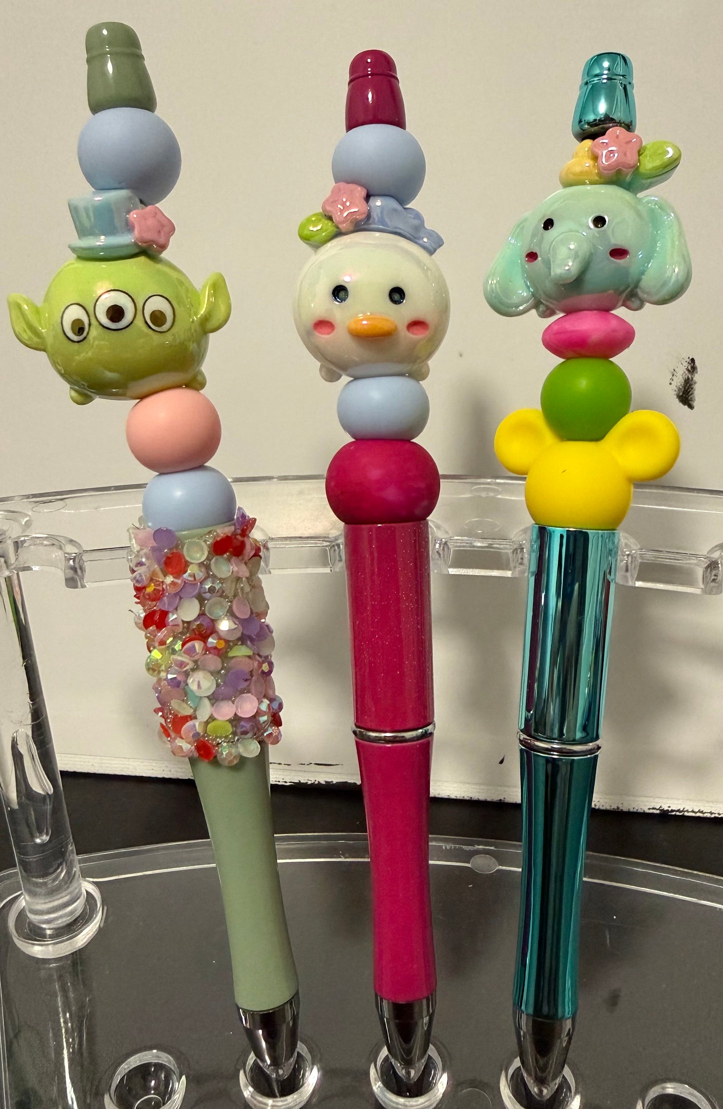 Pearlized Disney Characters Beaded Pens